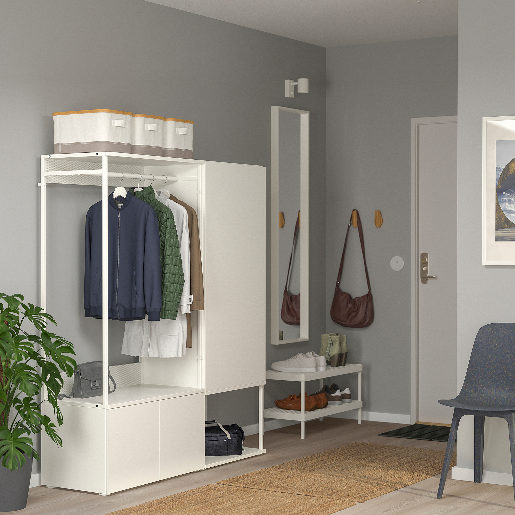 PLATSA wardrobe with 3 doors