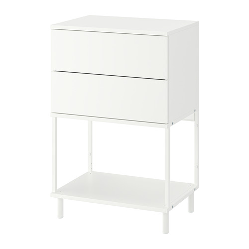 PLATSA - 抽屜櫃/2抽, 白色/Fonnes, 60x42x93 公分 | IKEA 線上購物 - PE766235_S4