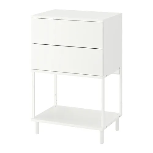 PLATSA - 抽屜櫃/2抽, 白色/Fonnes, 60x42x93 公分 | IKEA 線上購物 - PE766235_S4