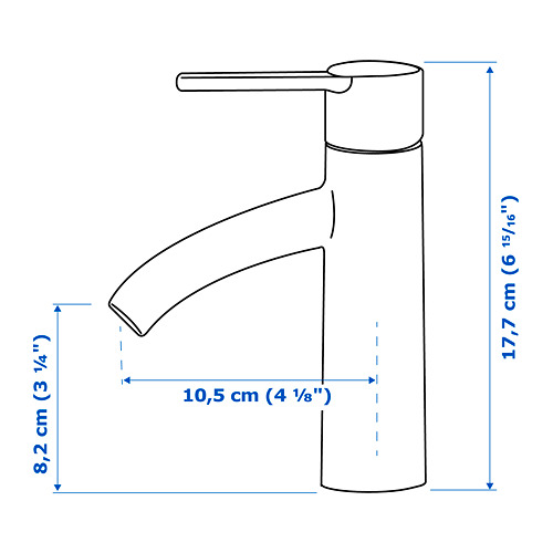 DALSKÄR wash-basin mixer tap with strainer