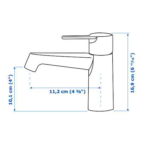 BROGRUND wash-basin mixer tap with strainer