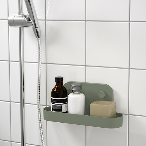 ÖBONÄS wall shelf with suction cup