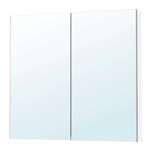 LETTAN - mirror cabinet with doors, mirror effect/mirror glass, 100x15x95 cm | IKEA Taiwan Online - PE902500_S4