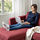 SMEDSTORP - 3-seat sofa with chaise longue, Lejde/red/brown birch | IKEA Taiwan Online - PE821793_S1