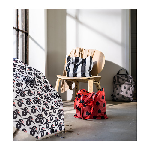 SKYNKE - 購物袋, 紅色/黑色 | IKEA 線上購物 - PE863965_S4