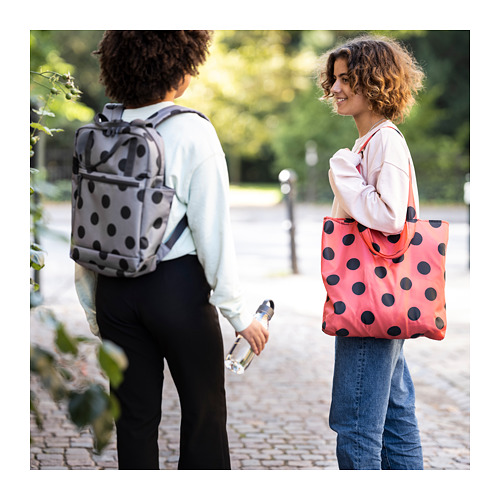 SKYNKE - 購物袋, 紅色/黑色 | IKEA 線上購物 - PE863989_S4