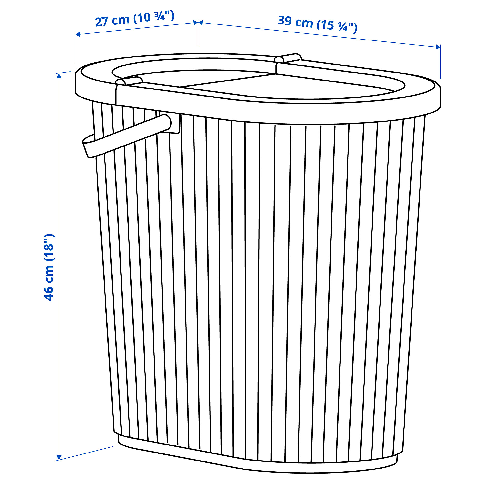 DAMMÄNG bin with lid