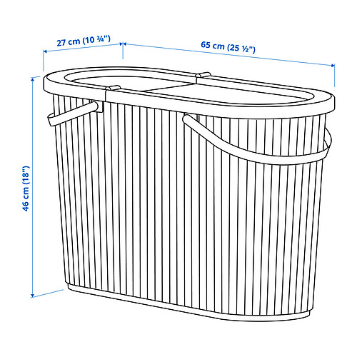 DAMMÄNG bin with lid