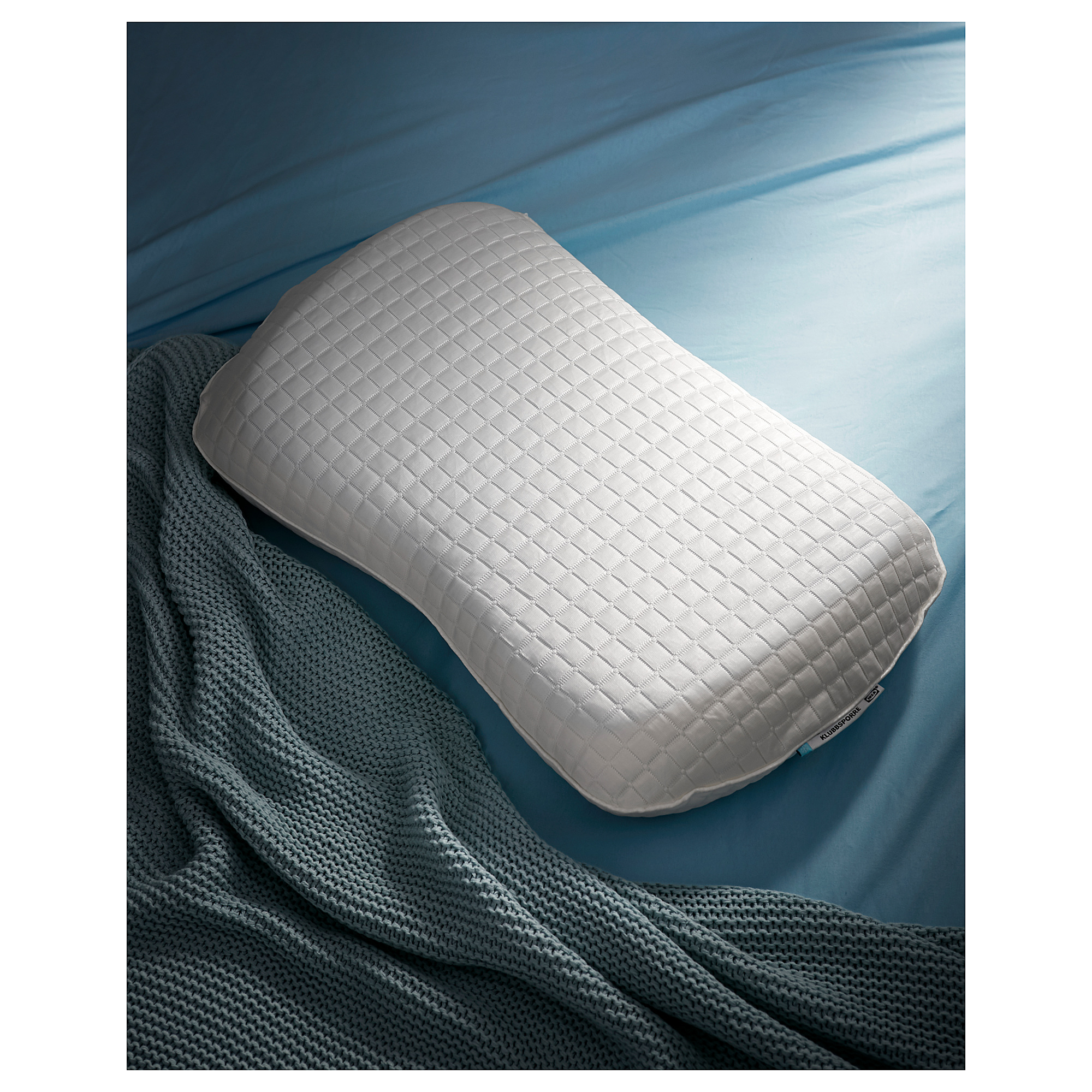 KLUBBSPORRE ergonomic pillow, side/back sleeper