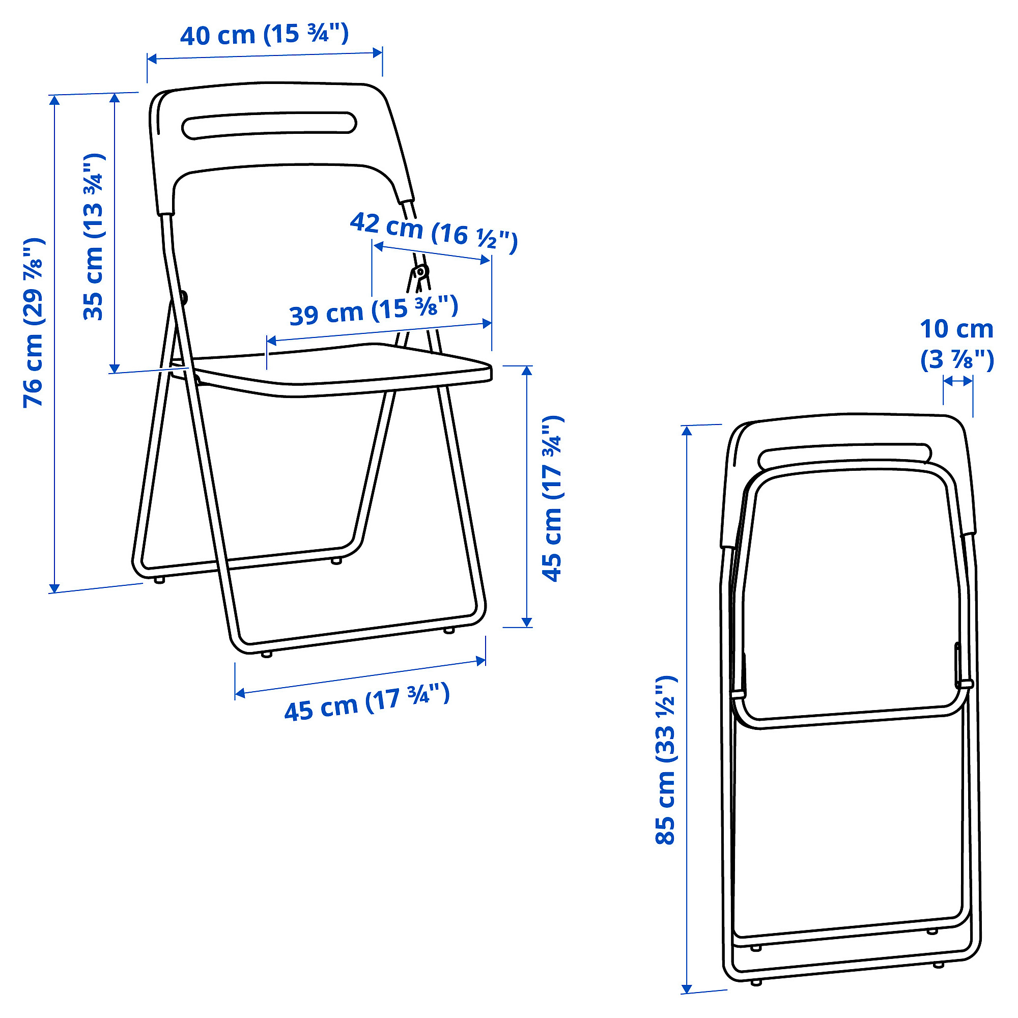 NISSE folding chair