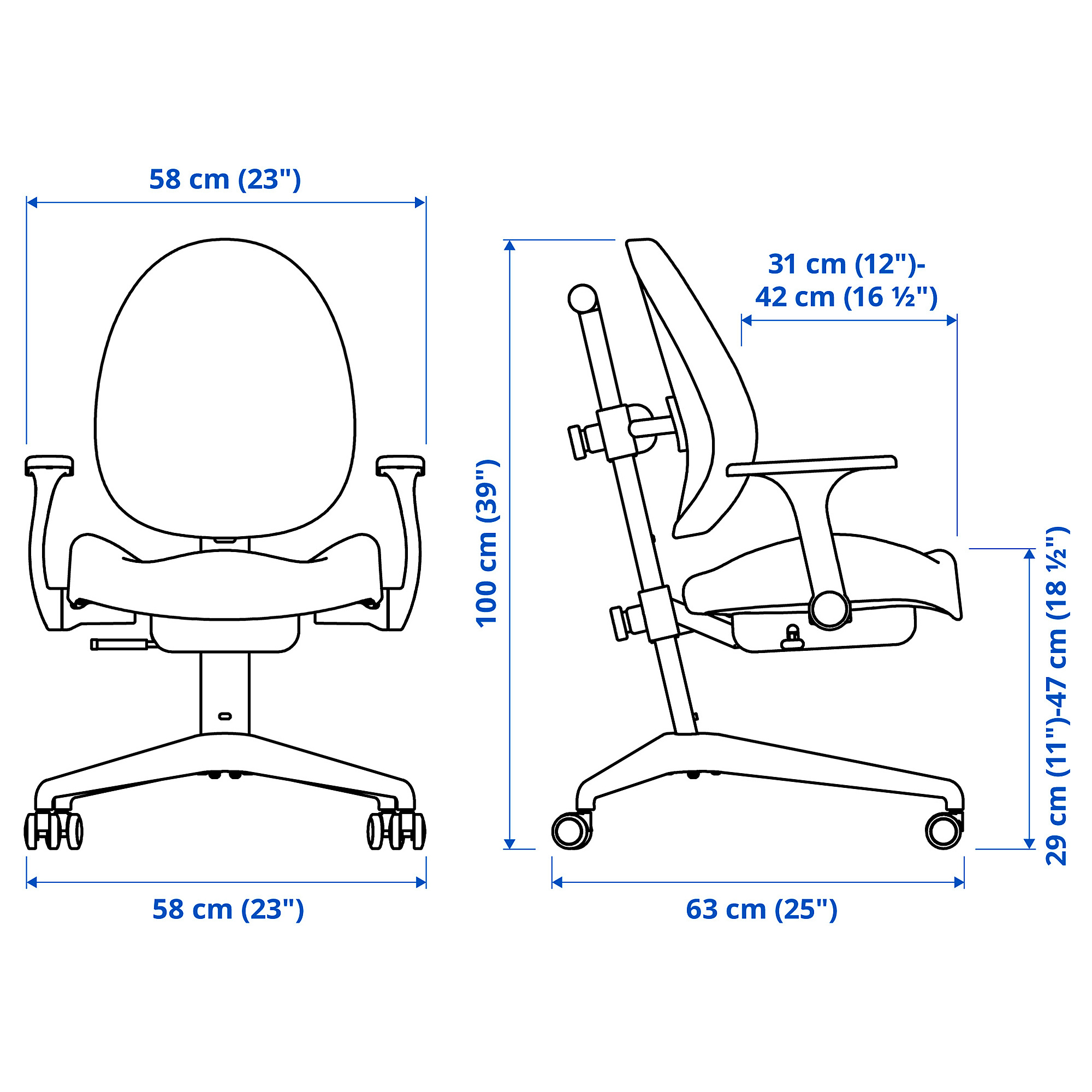 GUNRIK children's desk chair