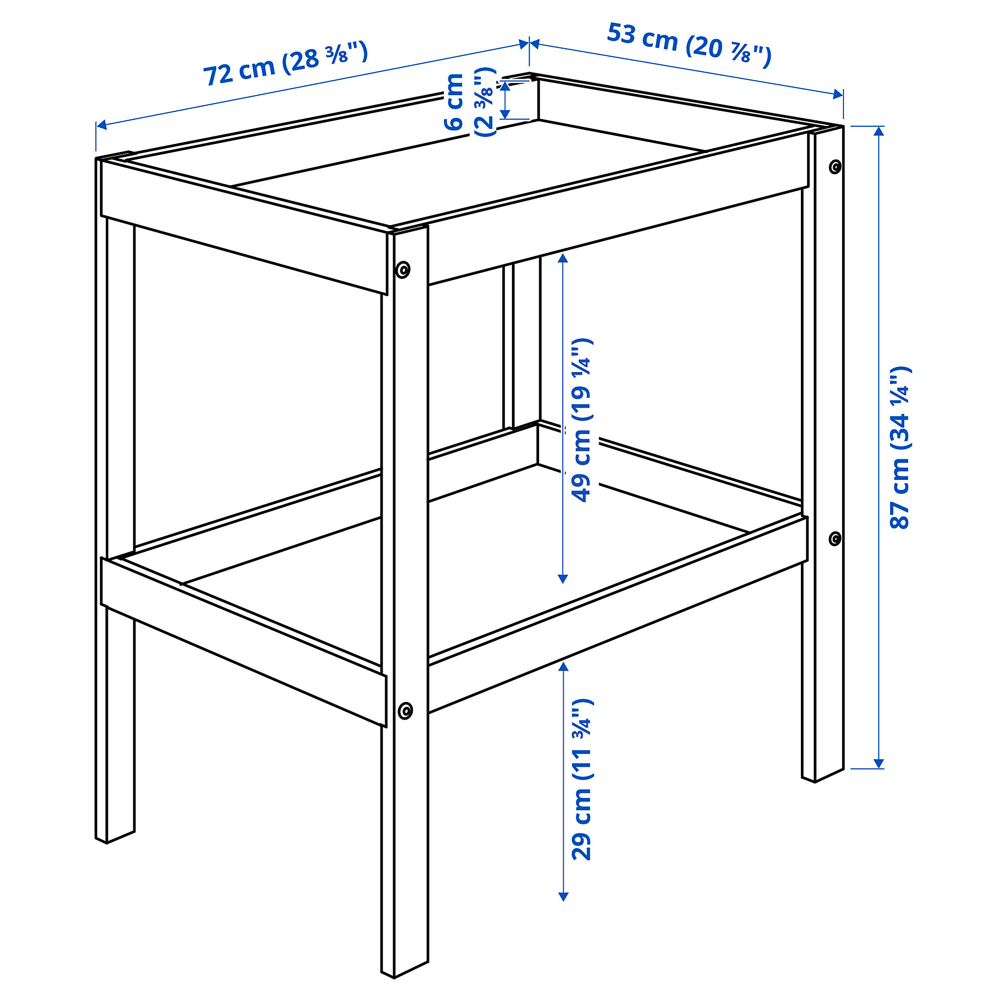 SNIGLAR 2-piece baby furniture set