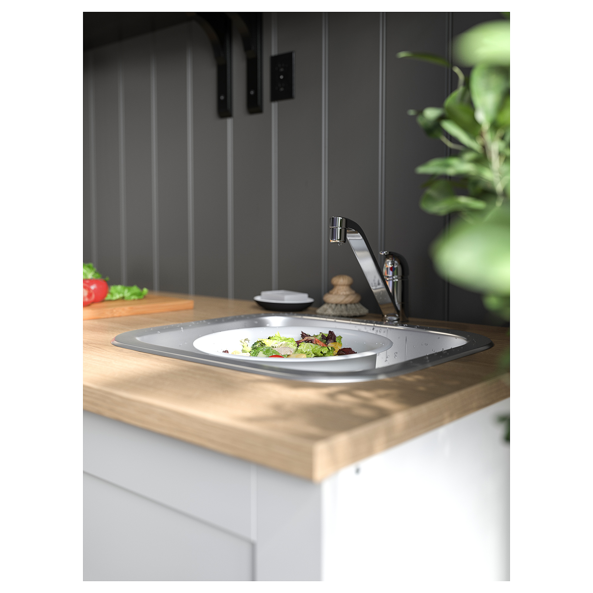 FYNDIG single-bowl inset sink