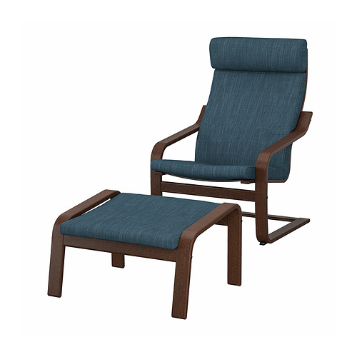 POÄNG armchair and footstool