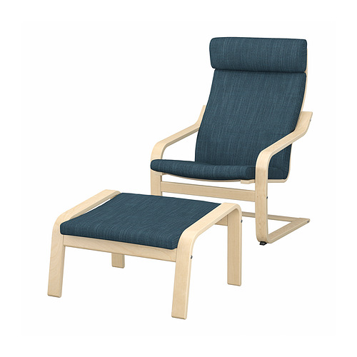 POÄNG armchair and footstool