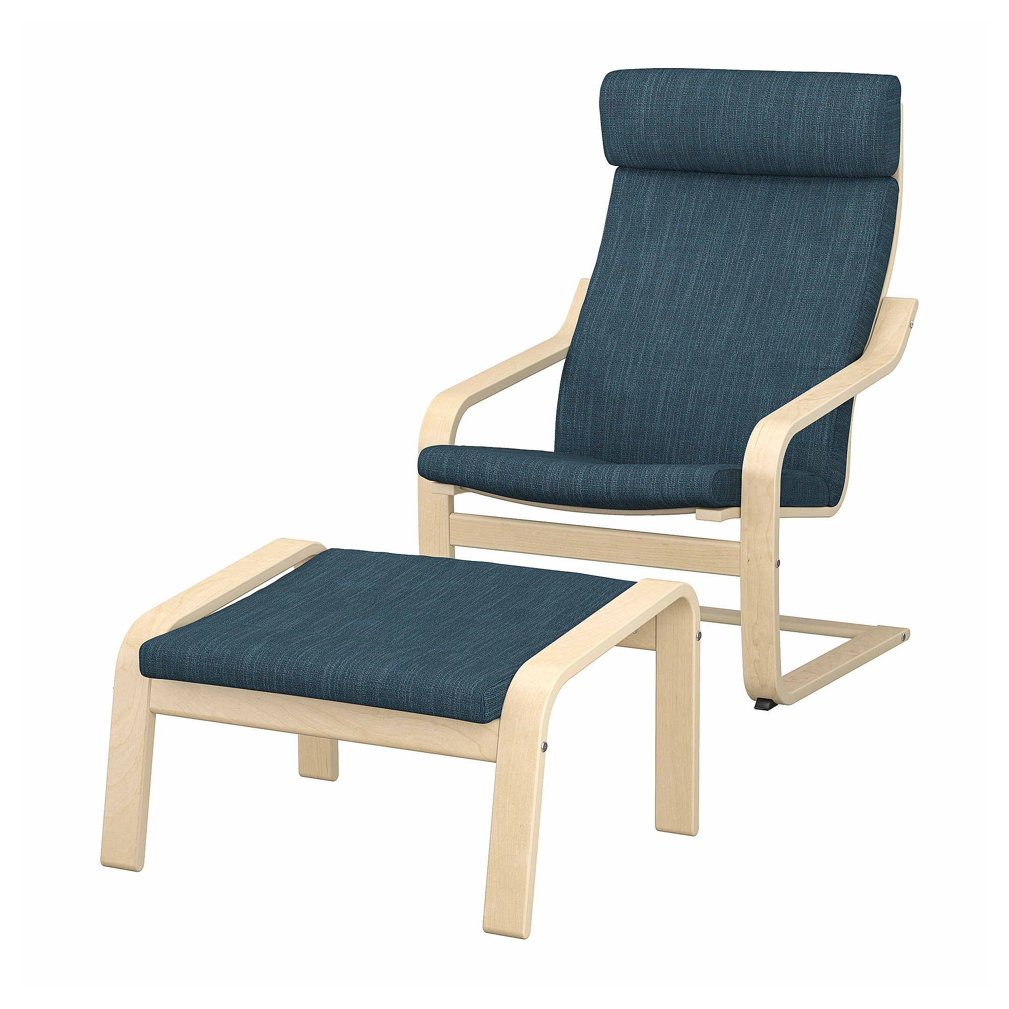 POÄNG armchair and footstool