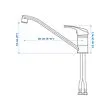 LAGAN single-lever kitchen mixer tap