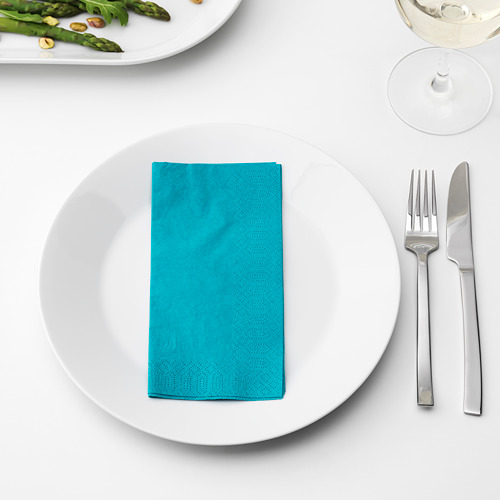 FANTASTISK - 餐巾紙, 土耳其藍 | IKEA 線上購物 - PE629287_S4