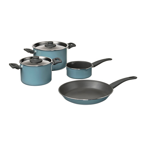 HEMLAGAD 6-piece cookware set