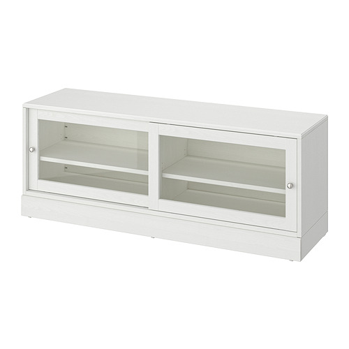 HAVSTA - TV bench with plinth, white, 160x47x62 cm | IKEA Taiwan Online - PE935673_S4