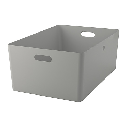 KUGGIS - 收納盒, 淺灰色, 37x54x21 公分 | IKEA 線上購物 - PE967184_S4