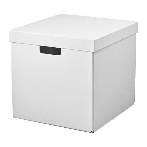 FJÄDERHARV - storage box with lid, white, 32x35x31 cm | IKEA Taiwan Online - PE967200_S4