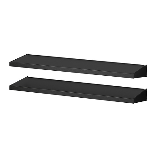 BROR - shelf for wall upright, black, 85x25 cm | IKEA Taiwan Online - PE935811_S4