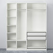 PAX/MEHAMN wardrobe with sliding doors