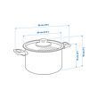 HEMLAGAD pot with lid