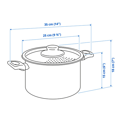 HEMLAGAD - 附蓋湯鍋, 黑色, 5公升 | IKEA 線上購物 - PE822314_S4