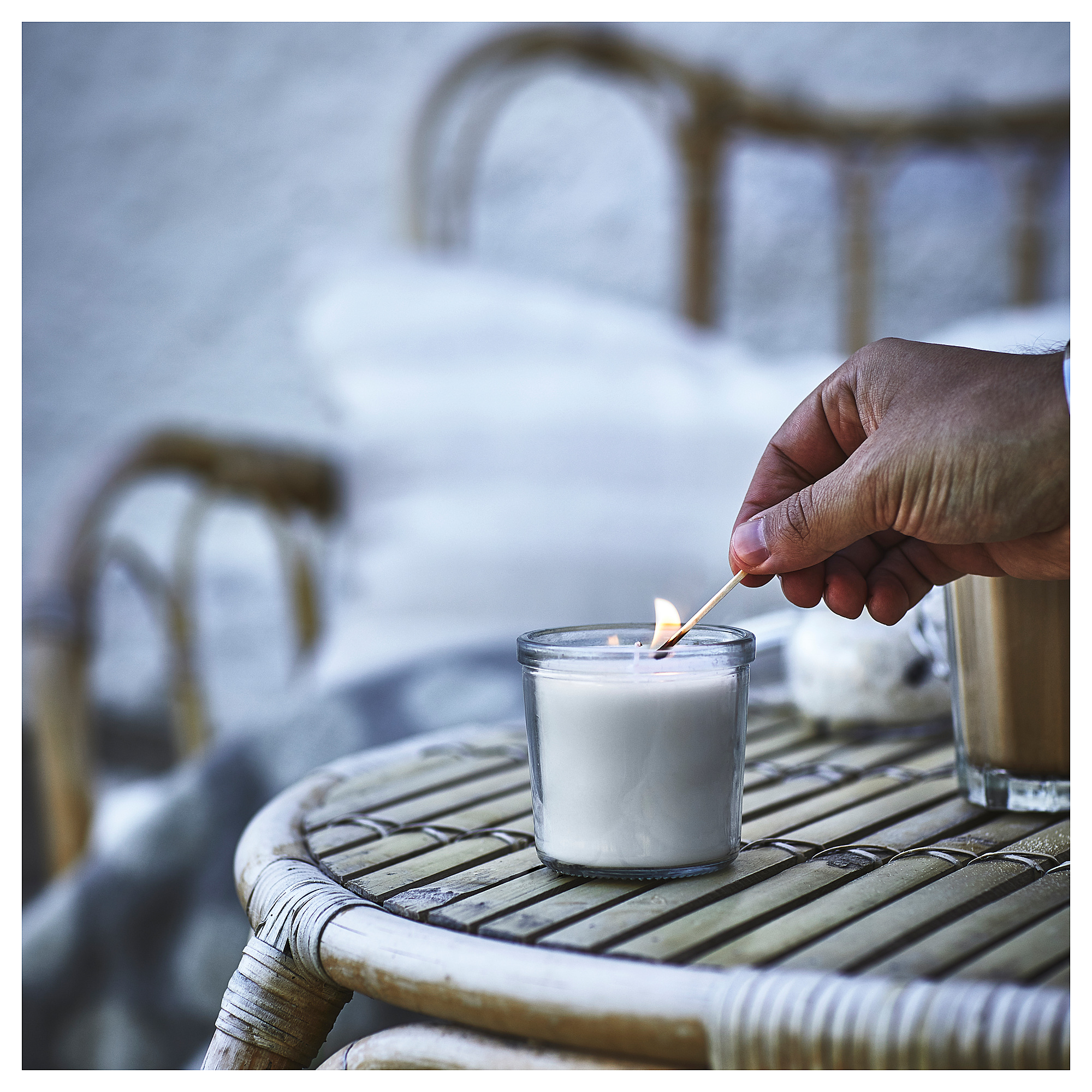 JÄMLIK scented candle in glass