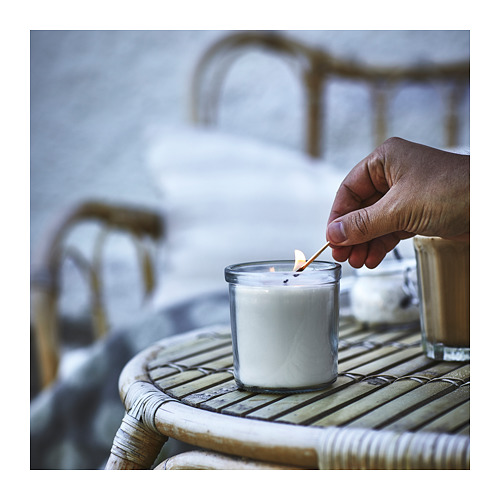 JÄMLIK scented candle in glass