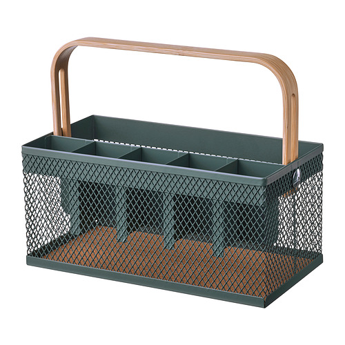 VIMPELFISK - cutlery holder, bamboo/grey-turquoise | IKEA Taiwan Online - PE935820_S4