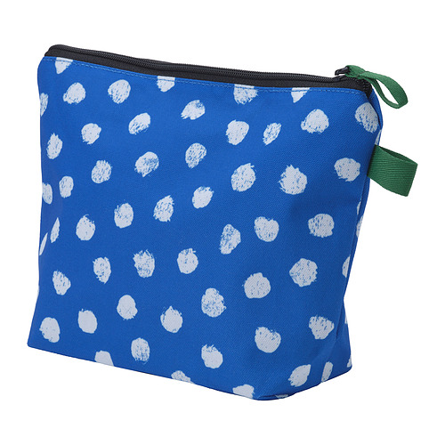SKOGSSALLAT - toiletry bag, blue/white/dotted | IKEA Taiwan Online - PE967311_S4