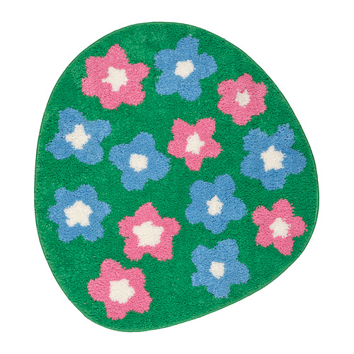 VATTENSKRUV - bath mat, floral pattern/multicolour, 60x65 cm | IKEA Taiwan Online - PE967312_S4