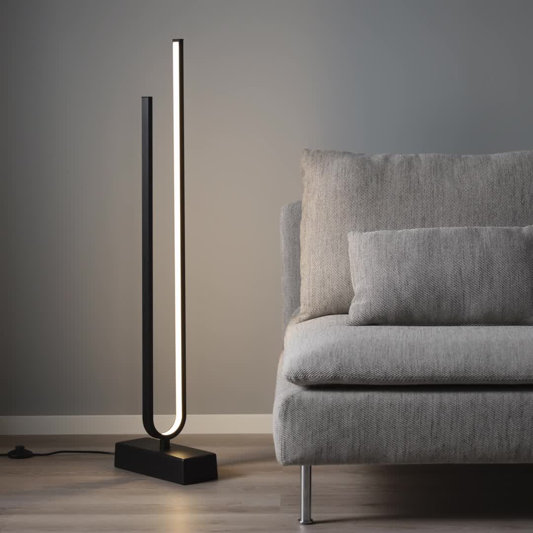 PILSKOTT - LED floor lamp, smart black | IKEA Taiwan Online