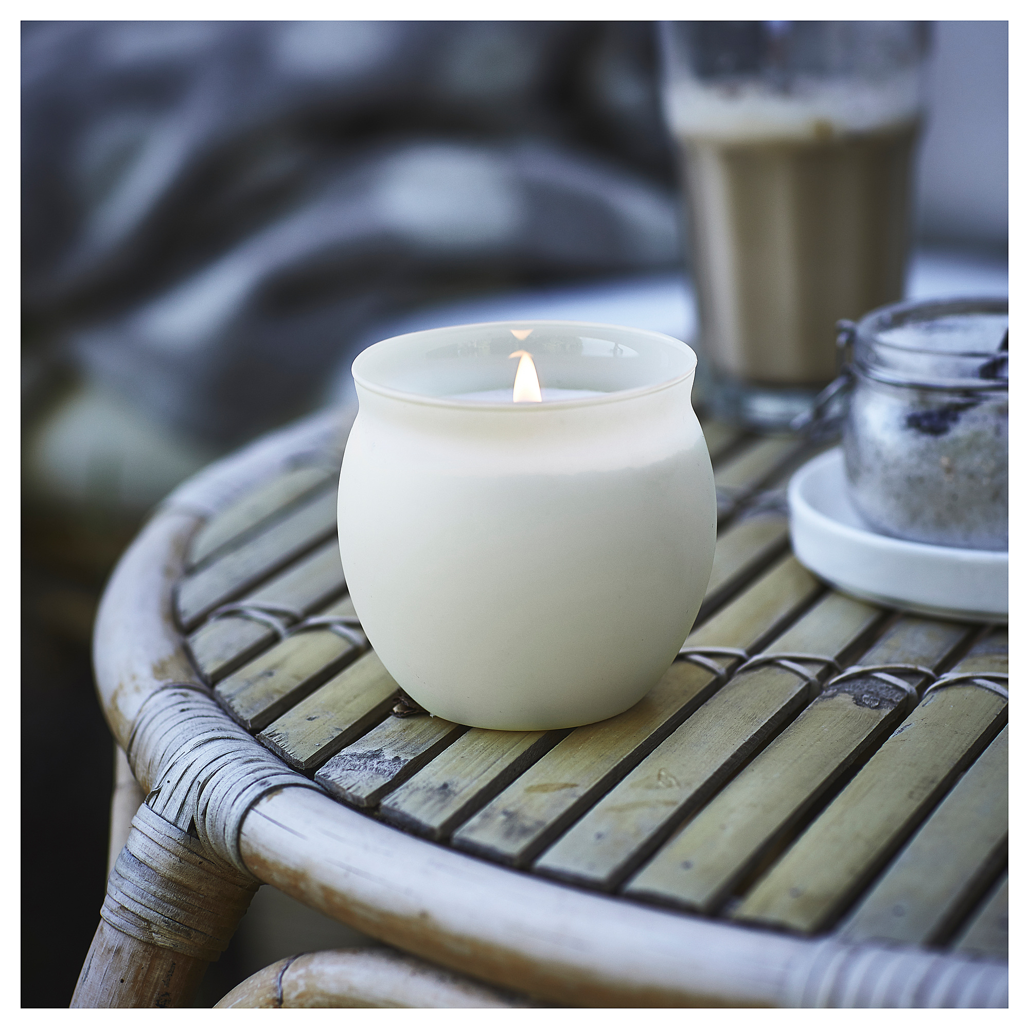 JÄMLIK scented candle in glass