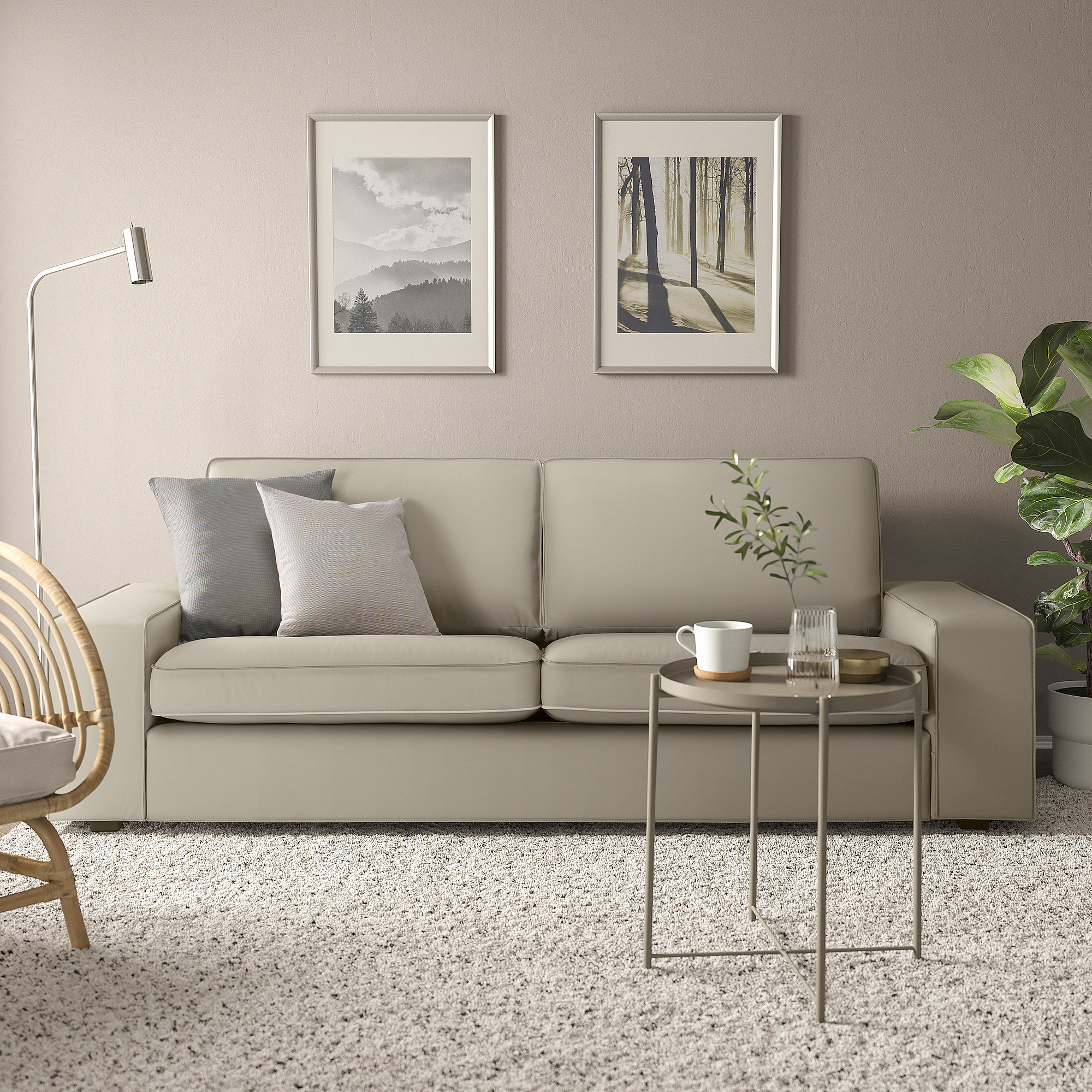 KIVIK cover three-seat sofa