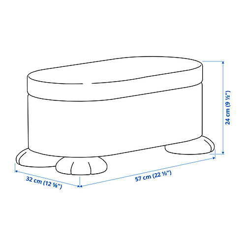 GREJSIMOJS 椅凳附儲物功能