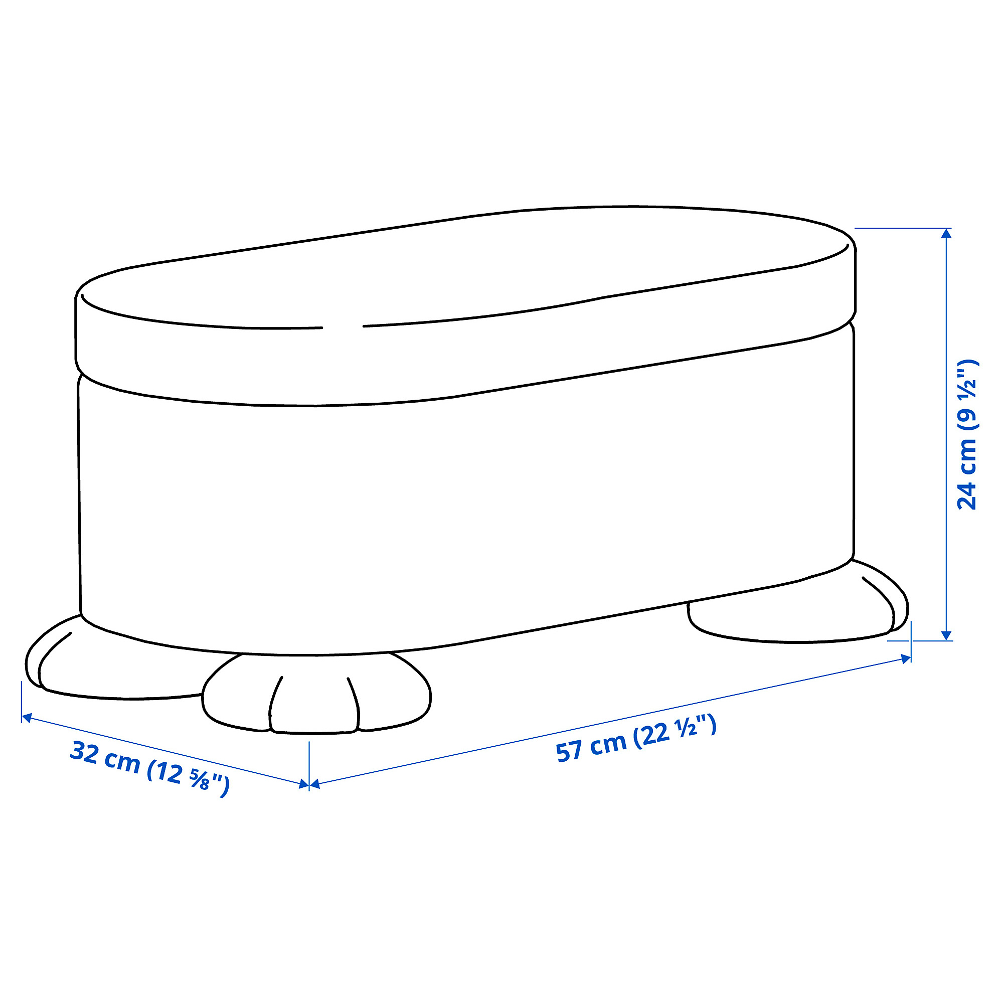 GREJSIMOJS 椅凳附儲物功能