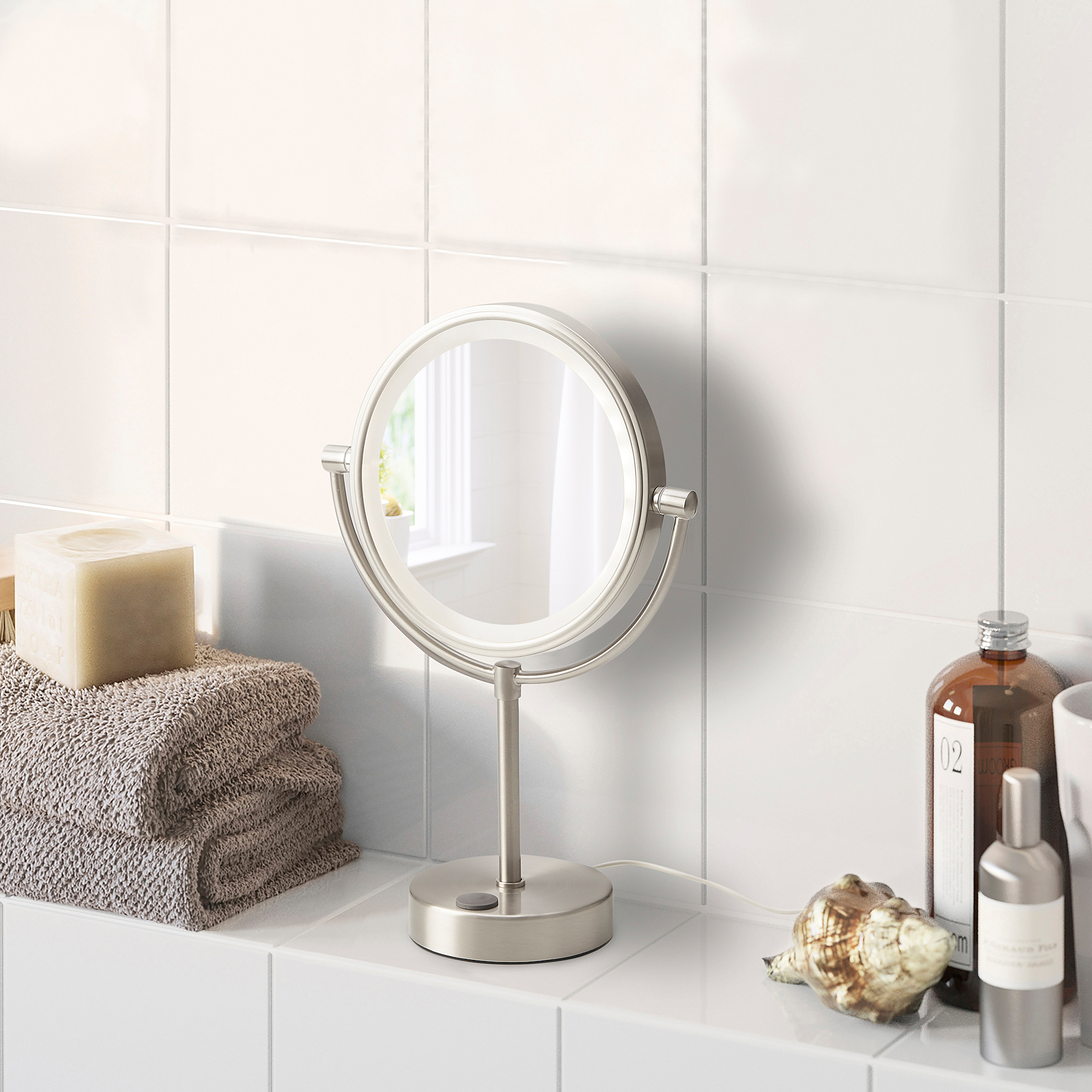 KAITUM mirror with integrated lighting