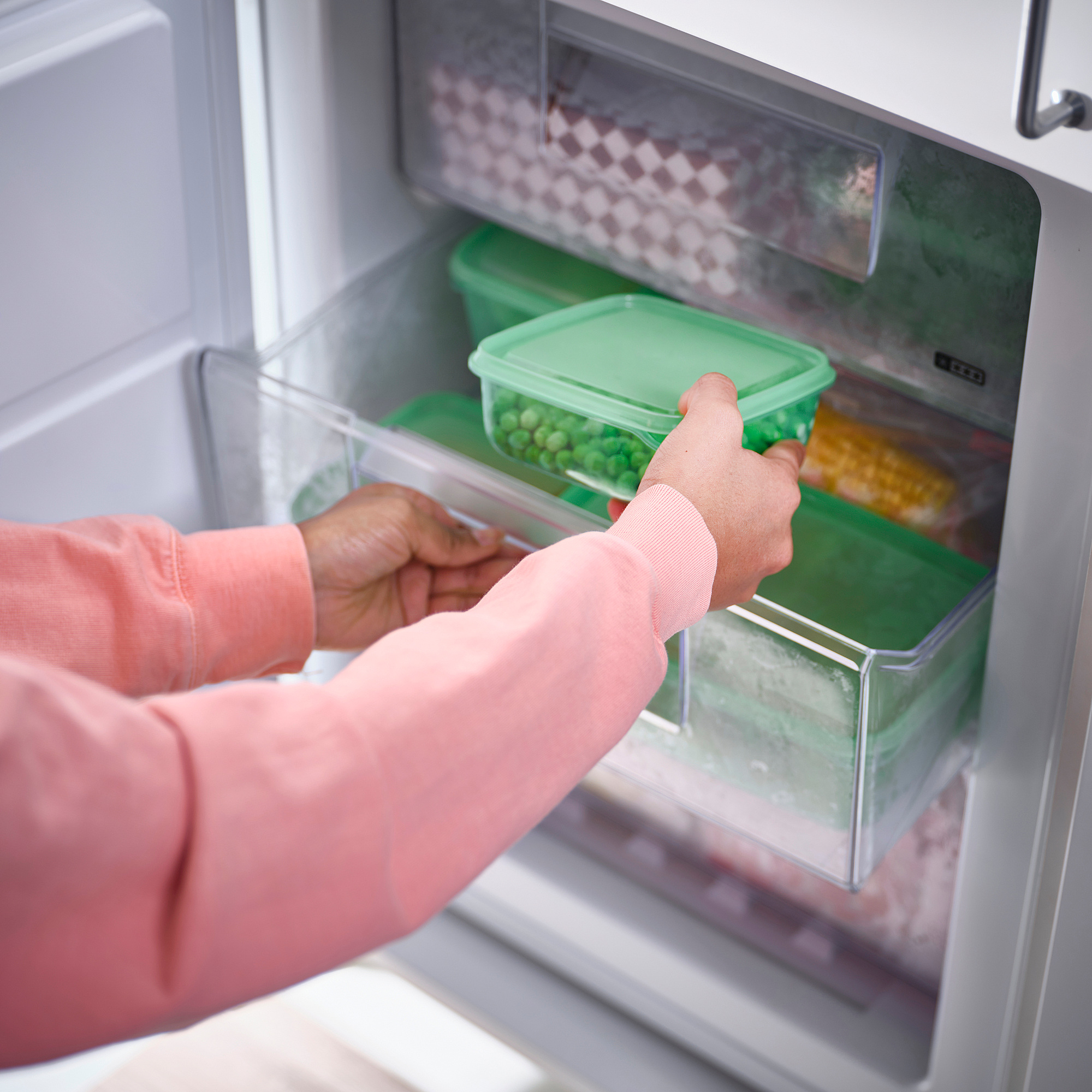 PRUTA food container with lid, set of 17