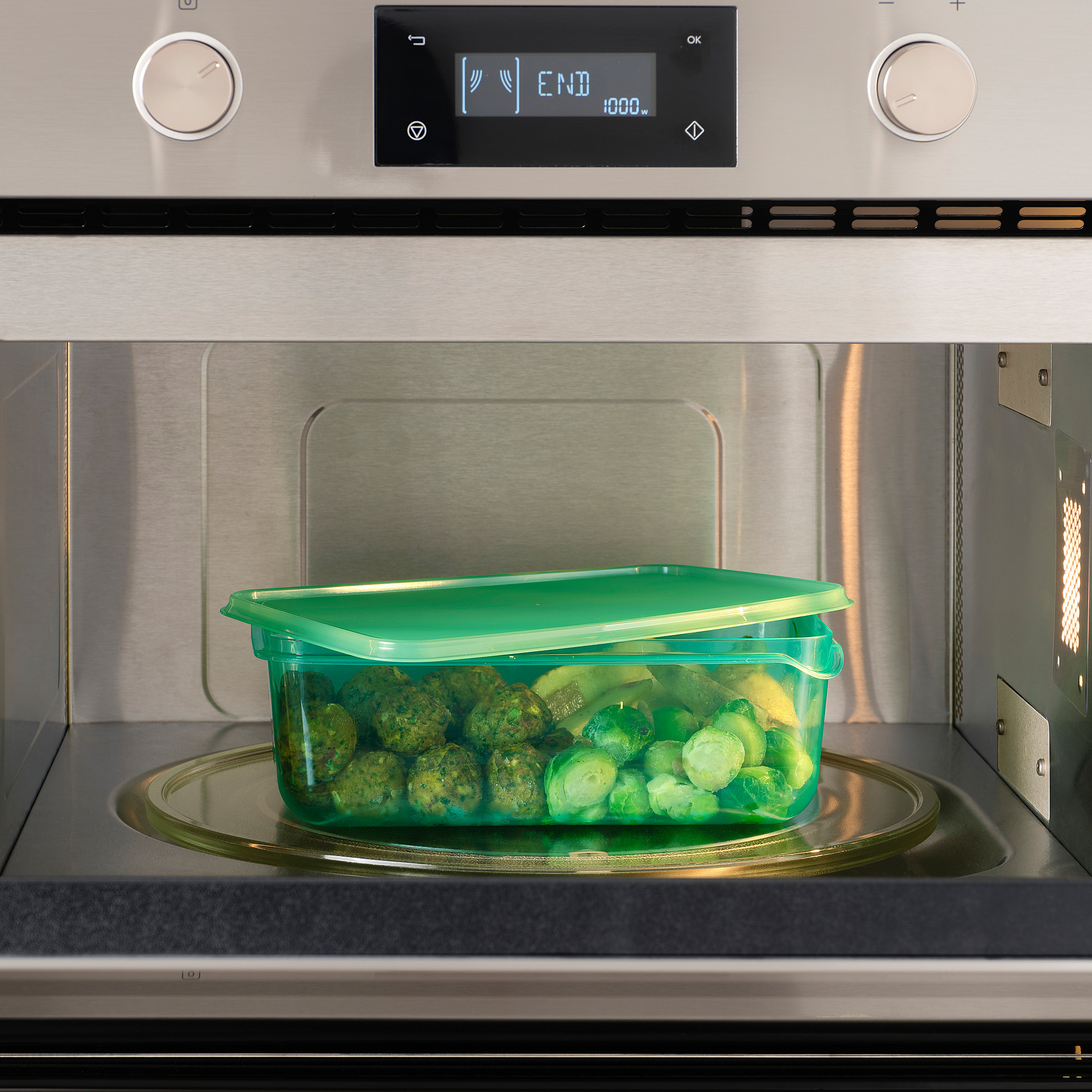 PRUTA food container with lid, set of 17