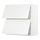 METOD - 橫式雙門壁櫃, 白色/Voxtorp 高亮面 白色 | IKEA 線上購物 - PE676724_S1