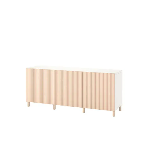 BESTÅ - 附門收納組合, 白色/Björköviken/Mejarp 實木貼皮, 樺木 | IKEA 線上購物 - PE822464_S4