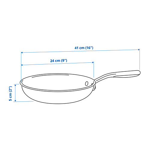 SENSUELL - 平底煎鍋, 不鏽鋼/灰色, 直徑24公分 | IKEA 線上購物 - PE822518_S4