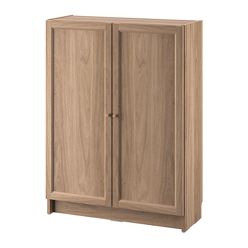 BILLY/OXBERG - bookcase with doors, oak effect, 80x30x106 cm | IKEA Taiwan Online - PE864599_S4