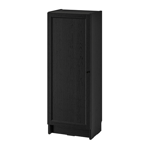 BILLY/OXBERG - bookcase with door, black oak effect, 40x30x106 cm | IKEA Taiwan Online - PE864621_S4