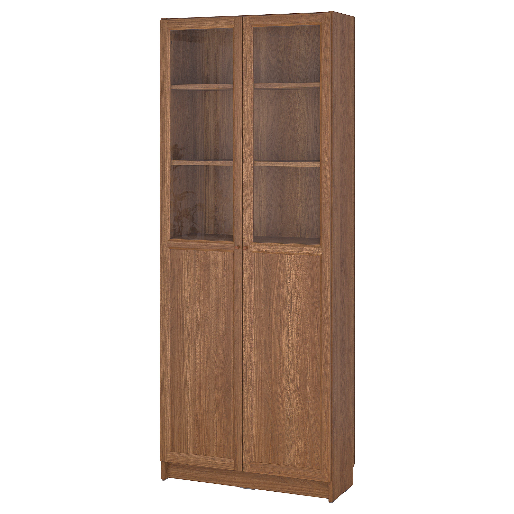 BILLY/OXBERG bookcase with panel/glass doors