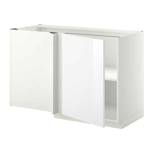 METOD - corner base cabinet with shelf, white/Ringhult white | IKEA Taiwan Online - PE352256_S4